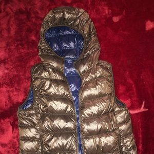 Brown puffer jacket